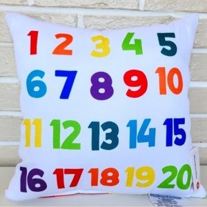 Target Bullseye Back to School Numbers Pillow